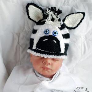 Born Baby Zebra Hat Knitting Pattern.