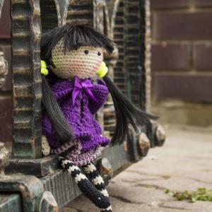Iris Flower Doll - Pdf Crochet Pattern.
