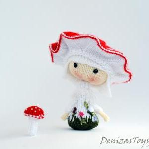 Amanita Muscaria Doll - Pdf Knitting Pattern..