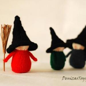 Waldorf Halloween Witches - Pdf Knitting Patterns...